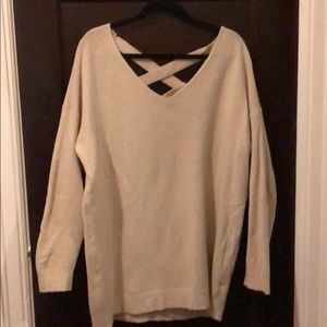Oversized cream sweater